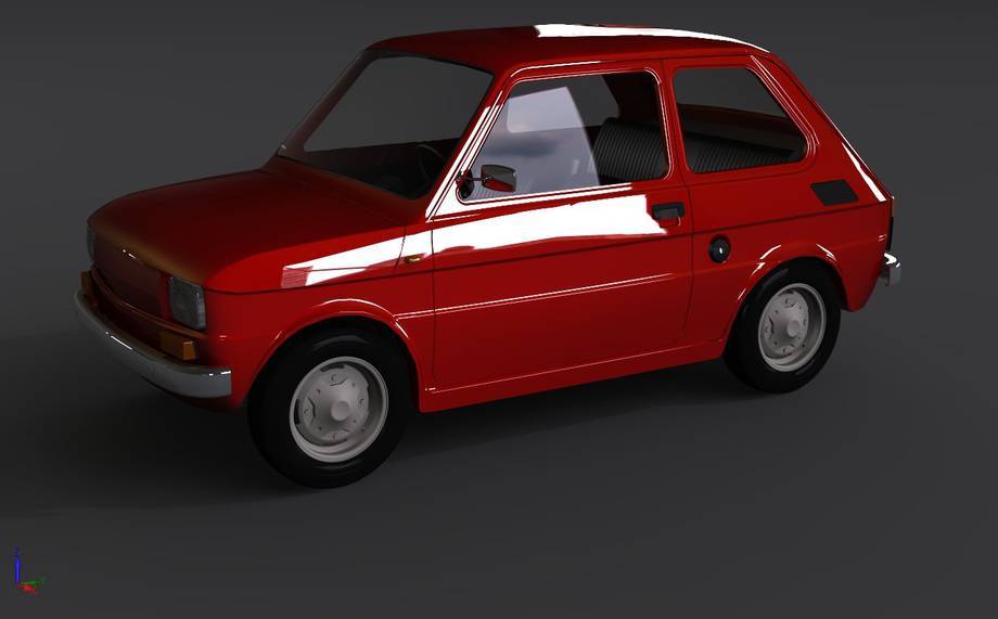 Model Fiata 126p - zabawka