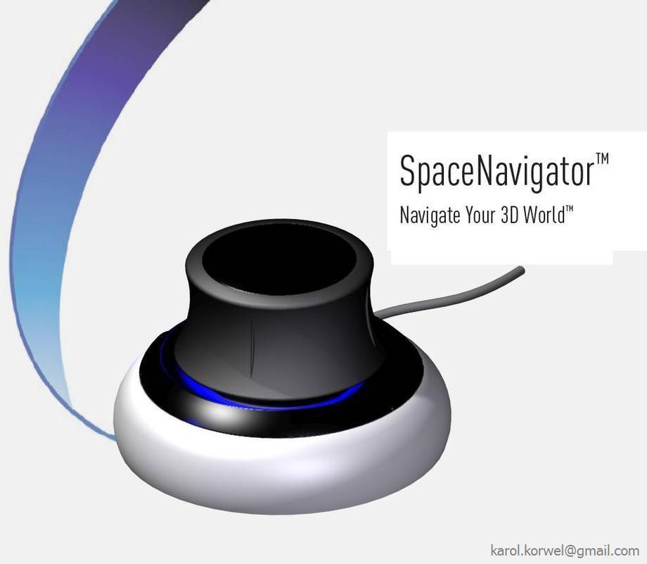 SpaceNavigator firmy 3Dconnexion zamodelowany w programie Solid Edge v18