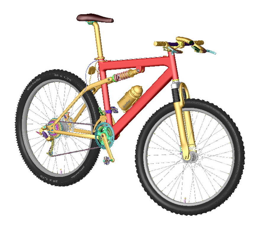 Model roweru 3D w SolidWorks